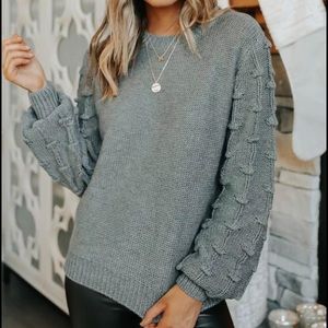 Magnolia Boutique puff sleeve sweater
